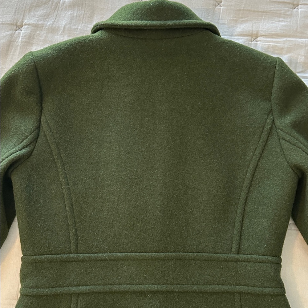 J. Crew Forest Green Women's Dress Coat - Picture 10 of 12